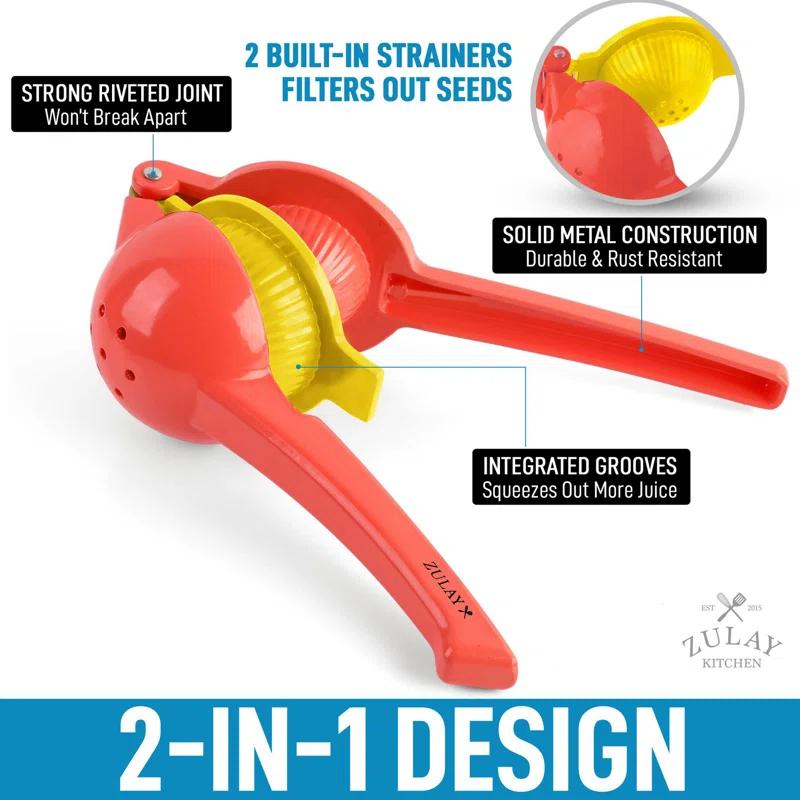 Zulay Kitchen Zulay Kitchen 2-in-1 Manual Lemon Squeezer Manual Juicer Citrus Press