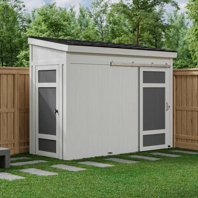 Handy Home Cambria 10 ft. W x 4 ft. D Wood Lean-To Storage Shed
