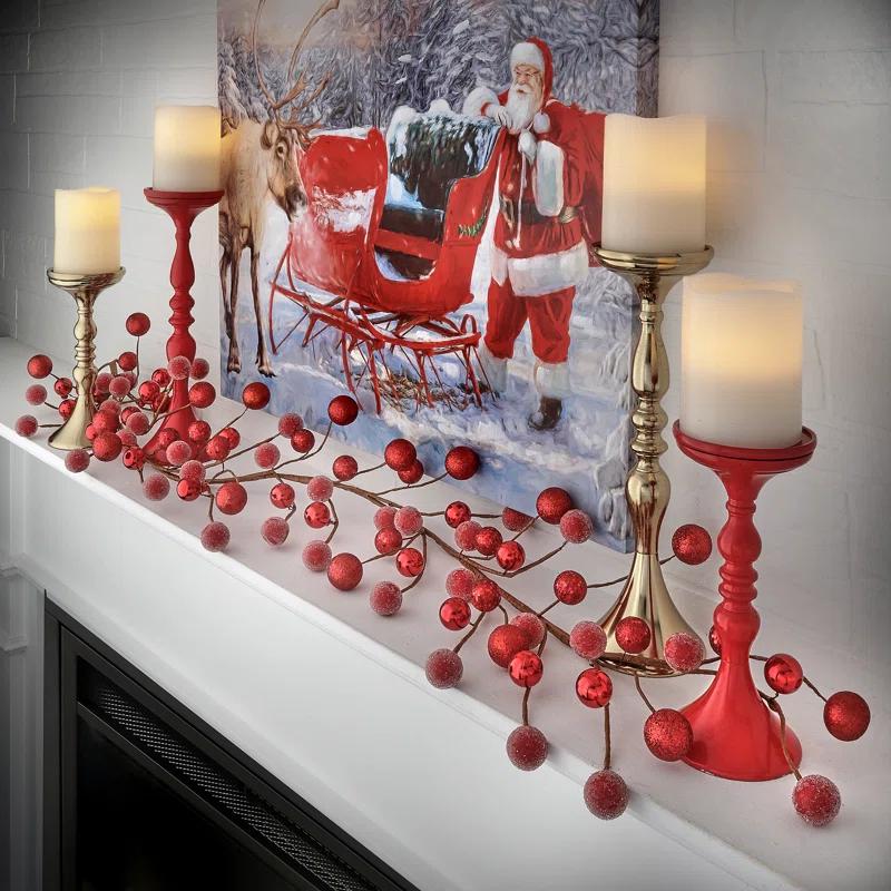 Regency International 48" Bead/Shiny/Matte Ball Garland