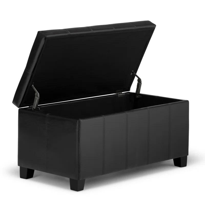 Dover Faux Leather Ottoman