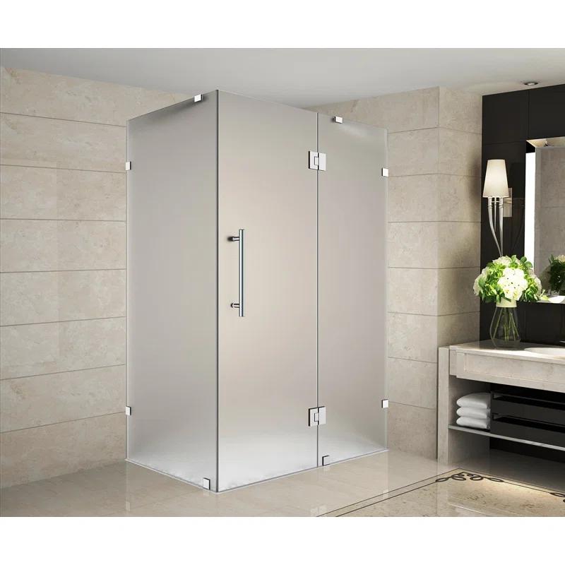 Aston Avalux 32" x 72" Rectangle Hinged Shower Enclosure SEN987F-CH-3236-10