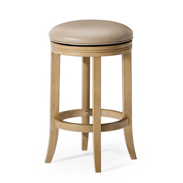 Maven Lane Maven Lane Eva Stool with Vegan Leather Upholstery