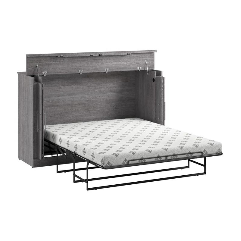 Bestar Murphy Cabinet Bed With Mattress
