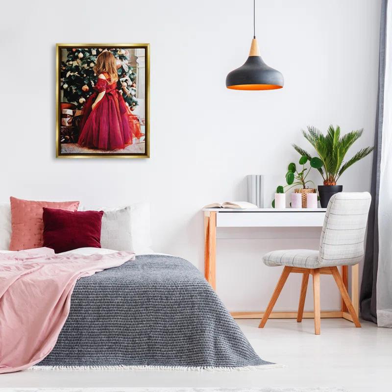 Stupell Industries " Child On Christmas Day Gifts " by Ashley Aldridge