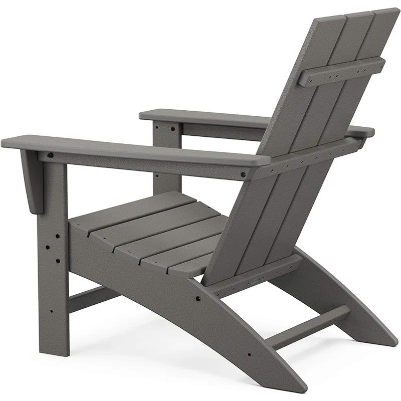 Modern Adirondack High-Density Polyethylene (HDPE) Outdoor Adirondack Chair
