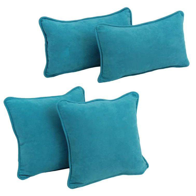 Microsuede Reversible Throw Pillow