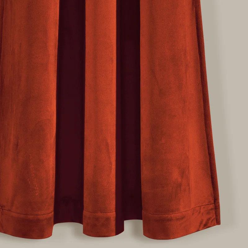 Lush Decor Prima Velvet Solid Velvet Room Darkening Curtain Pair (Set of 2)