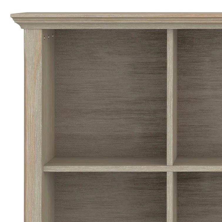 Simpli Home Acadian 57"W Solid Wood Storage Console Table