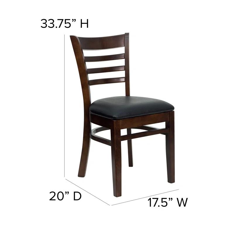 Red Barrel Studio® Ladder Back Wooden Restaurant Chair