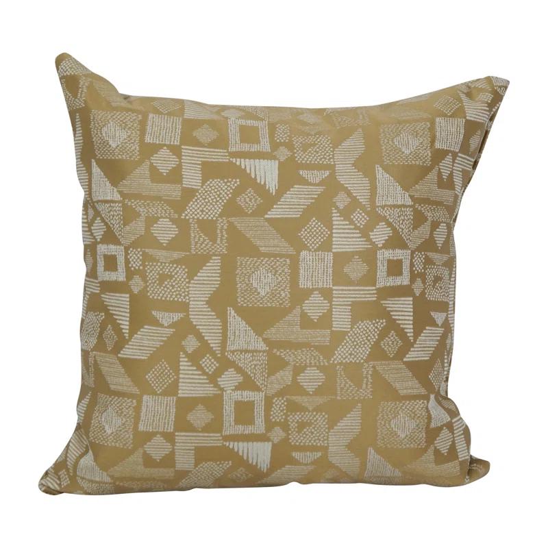 Blazing Needles Geometric Reversible Throw Pillow