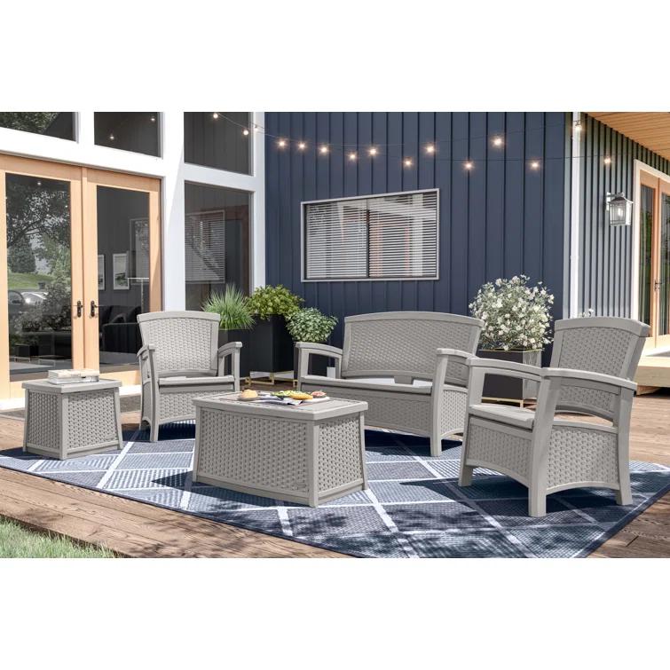 Suncast Rectangular Resin Outdoor Coffee Table