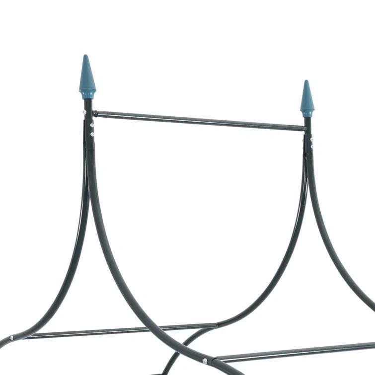 VidaXL vidaXL Garden Arch, Arch Trellis, Metal Arch, Weather-Resistant, Dark 111.4"H x 50.8"W Green