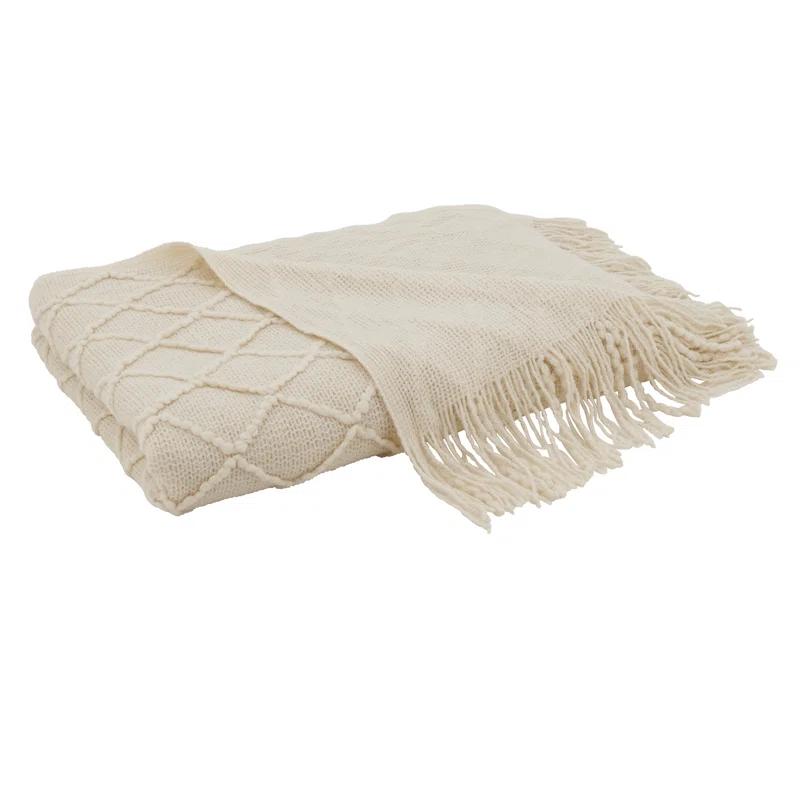 Saro Sevan Collection Hand Woven Throw Blanket