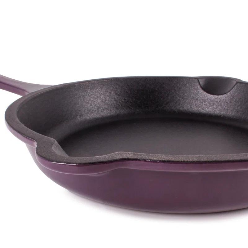 BergHOFF BergHOFF Neo 4 Pc Cast Iron Cookware Set with Fry Pan, Grill Pan, and 5Qt. Covered Dutch Oven
