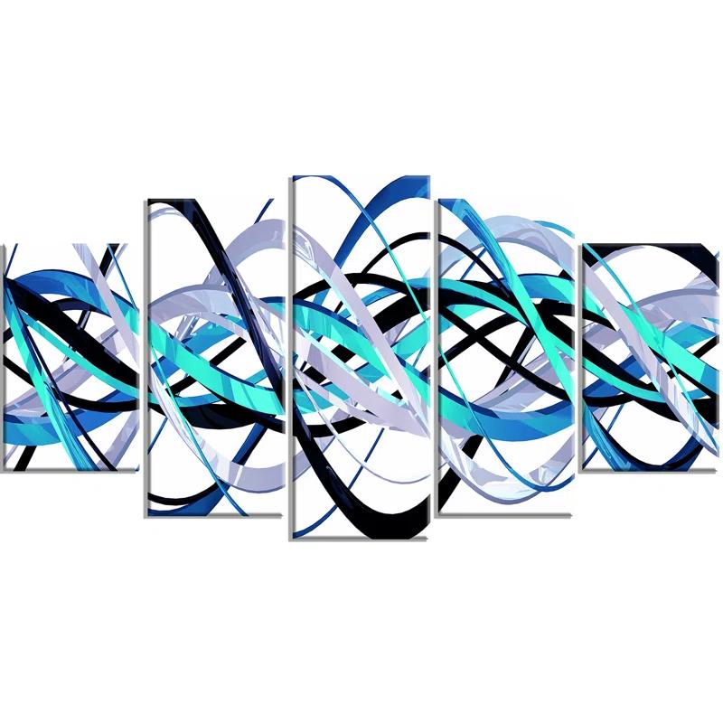 Orren Ellis " Blue And Silver Waves " 5 - Pieces