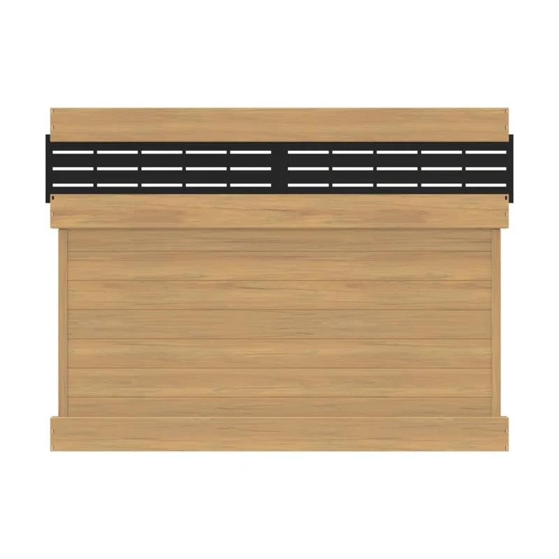 Barrette Outdoor Living Horizontal Fence Boardwalk Cypress Vinyl Privacy Panel Kit