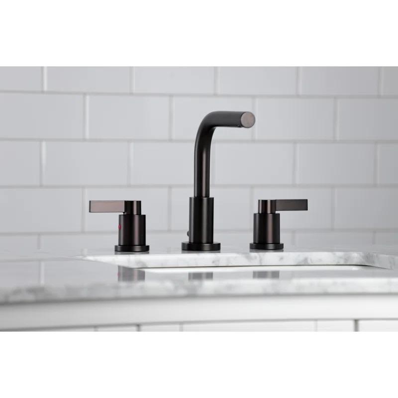 Kingston Brass KB962FL Widespread Bathroom Faucet, Polished Brass