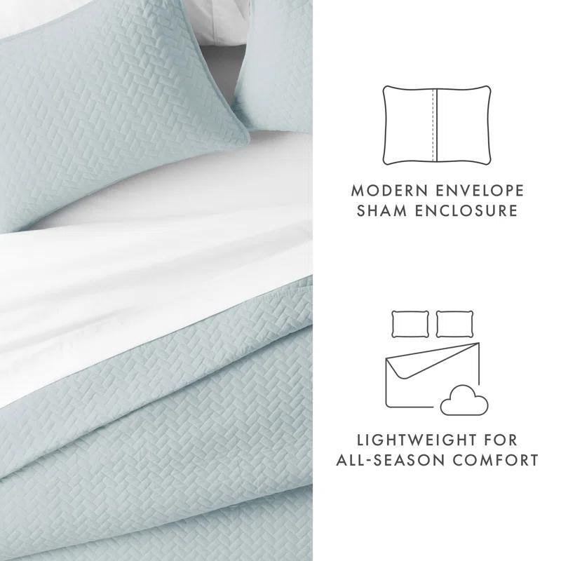 Becky Cameron Antora Microfiber Modern & Contemporary Coverlet / Bedspread Quilt Set