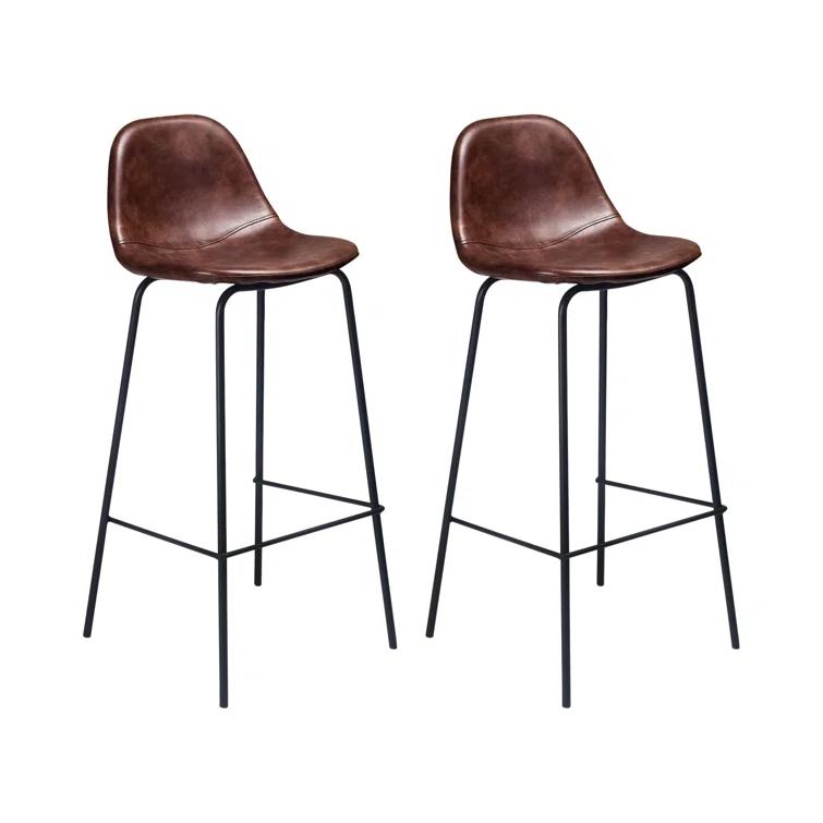 Kody Vegan Leather Bar & Counter Stool (Set of 2)