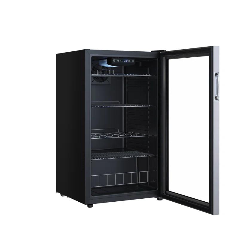 EdgeStar EdgeStar 18.88'' W Convertible 105 Cans (12 oz.) 3.36 Cubic Feet Beverage Cooler with Reversible Glass Door