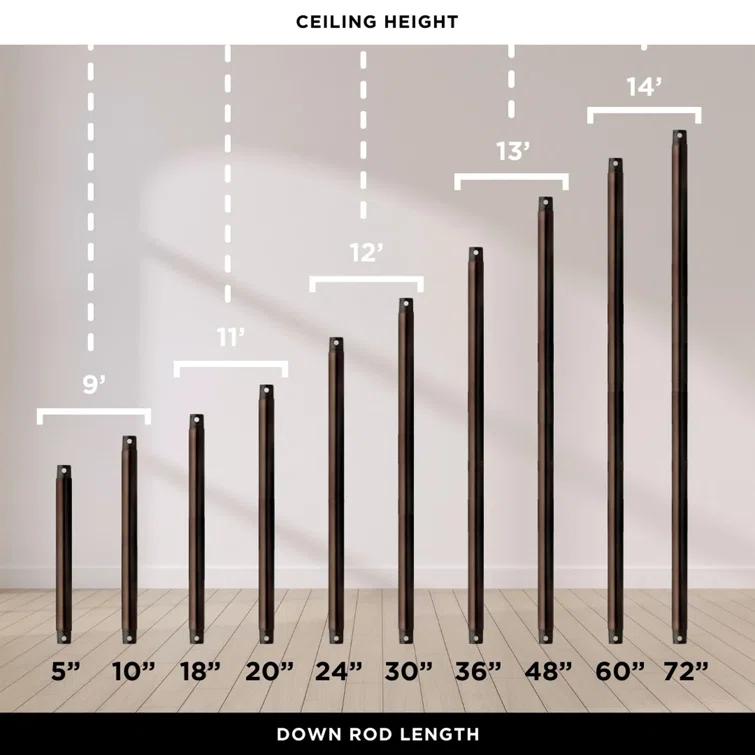 Matthews Fan Company 48" Ar Ruthiane 6 - Blade Caged Ceiling Fan with Wall Control