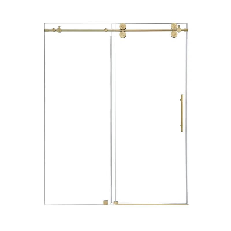 Altair SD80360-SS-BG 56" - 60" W x 78" H Single Sliding Frameless Shower Door