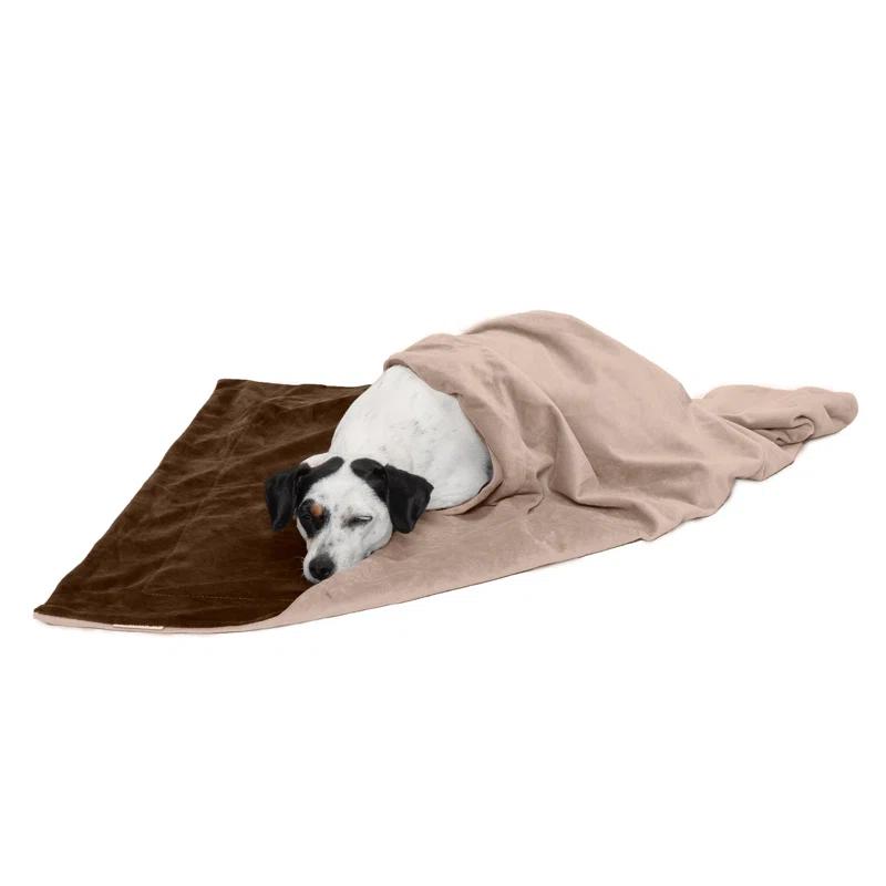 FurHaven Waterproof Faux Velvet Throw Blanket