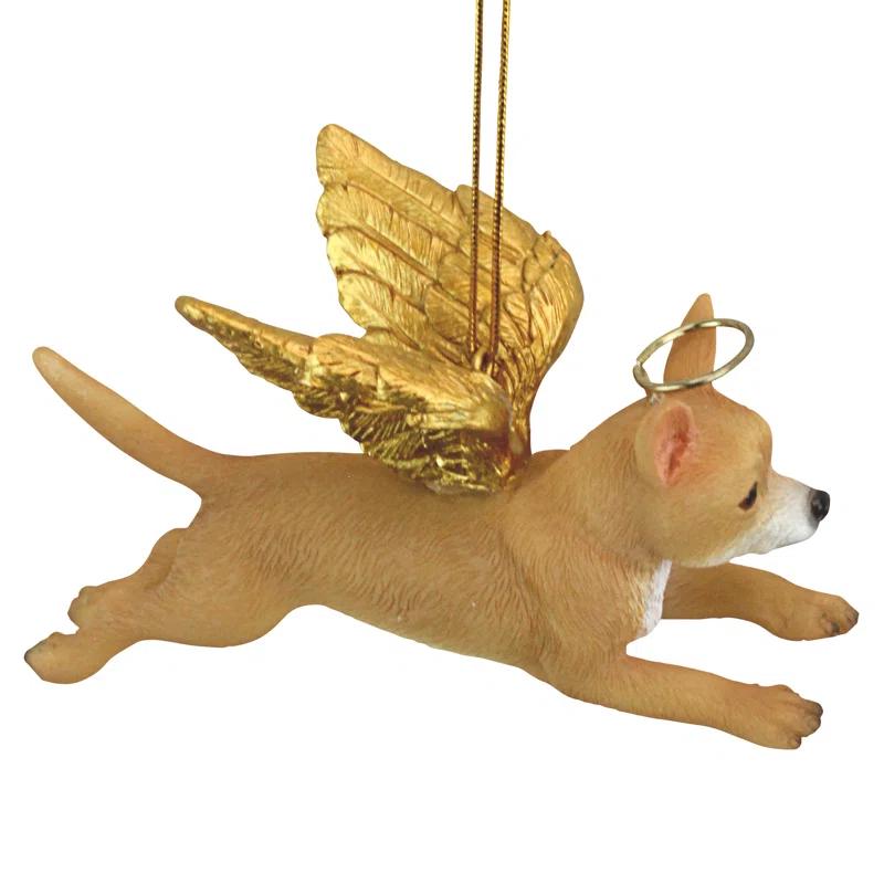 Design Toscano Honor the Pooch Chihuahua Holiday Dog Angel Ornament