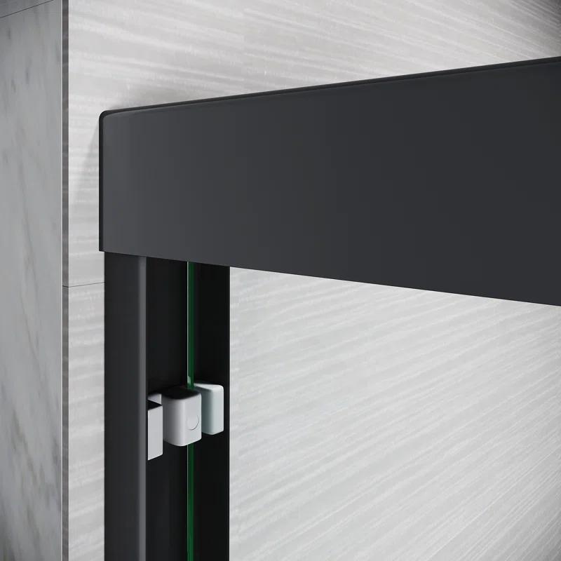 LOONGFIELD Sliding Shower Glass Door 56-60 In. W X 72 In. H, Adjustable Semi Frameless Shower Door, Certified Thick Clear Clear Tempered Glass, 304 Stainless Steel Handles ASTARQ-W2269P144324