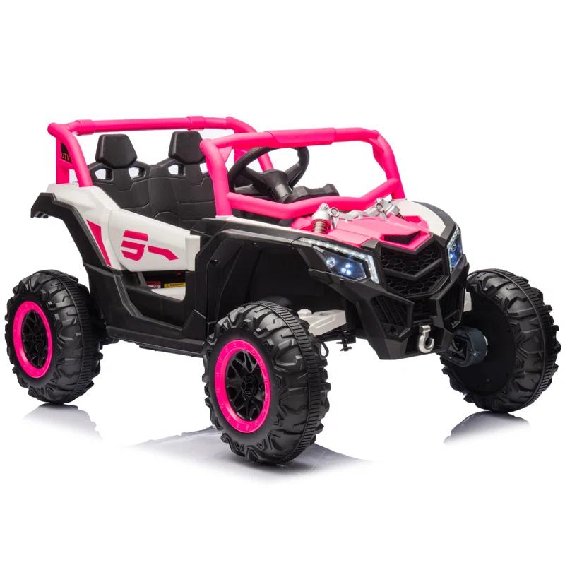 Anrli 24V 4WD Kids Electric UTV w/ Remote Control, Large Seat & 3 Speeds (Ages 3-8)