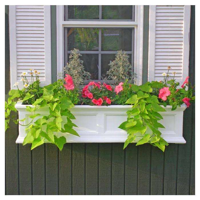 Mayne Inc. Anastasiya Resin Window Box Planter with Water Reservoir