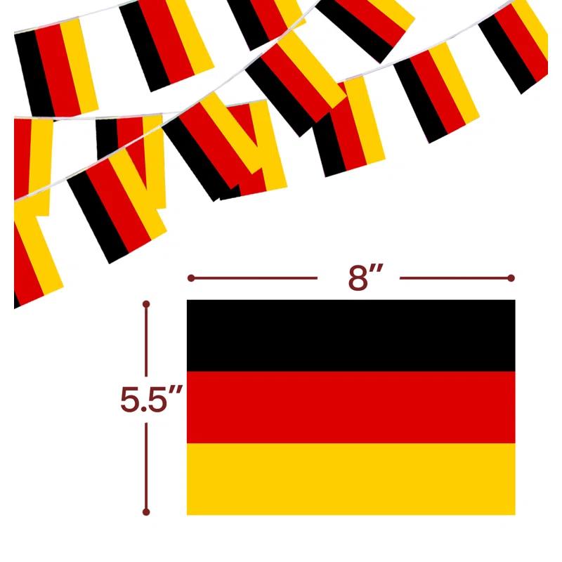 ANLEY Germany String Flag Pennant Flags 33 Feet 38 Flags