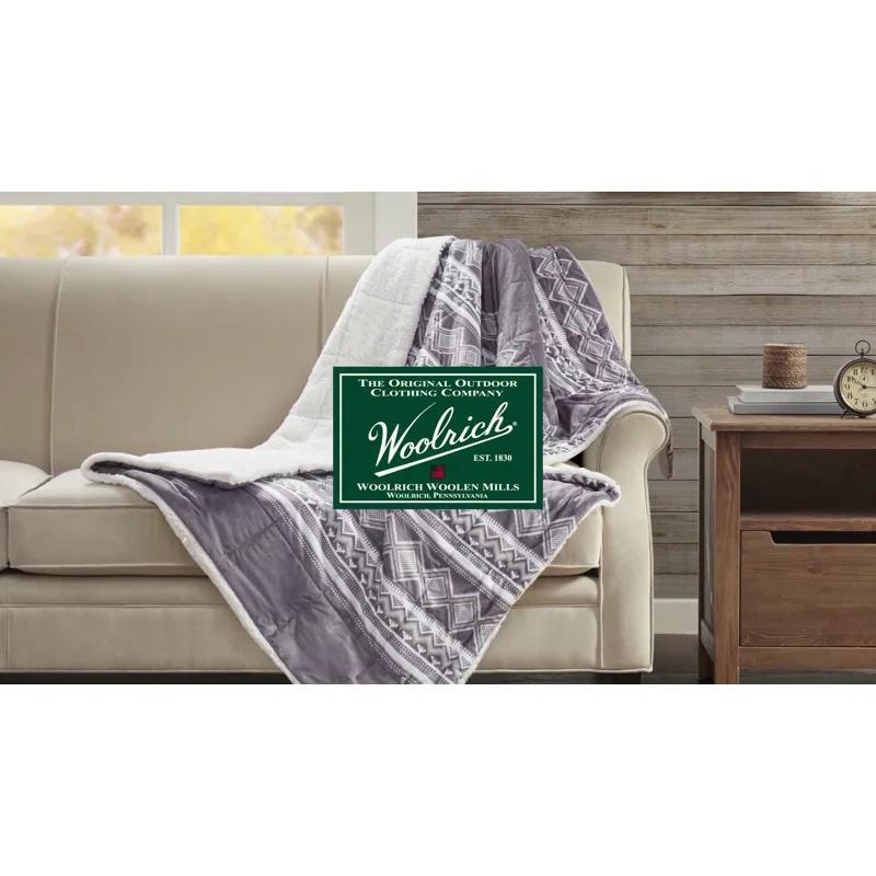 Woolrich Woolrich Linden Oversized Mink to Berber Heated Throw