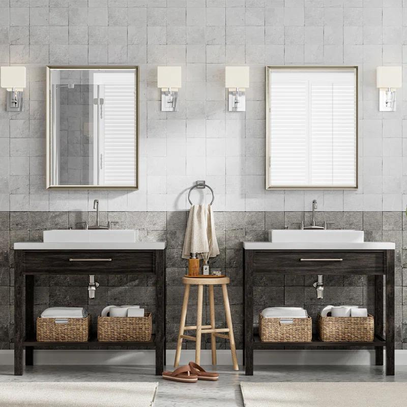 Lohoski Decorative Wall Mirror Beveled Design, Bathroom Vanity Mirror Accent Mirror Finish