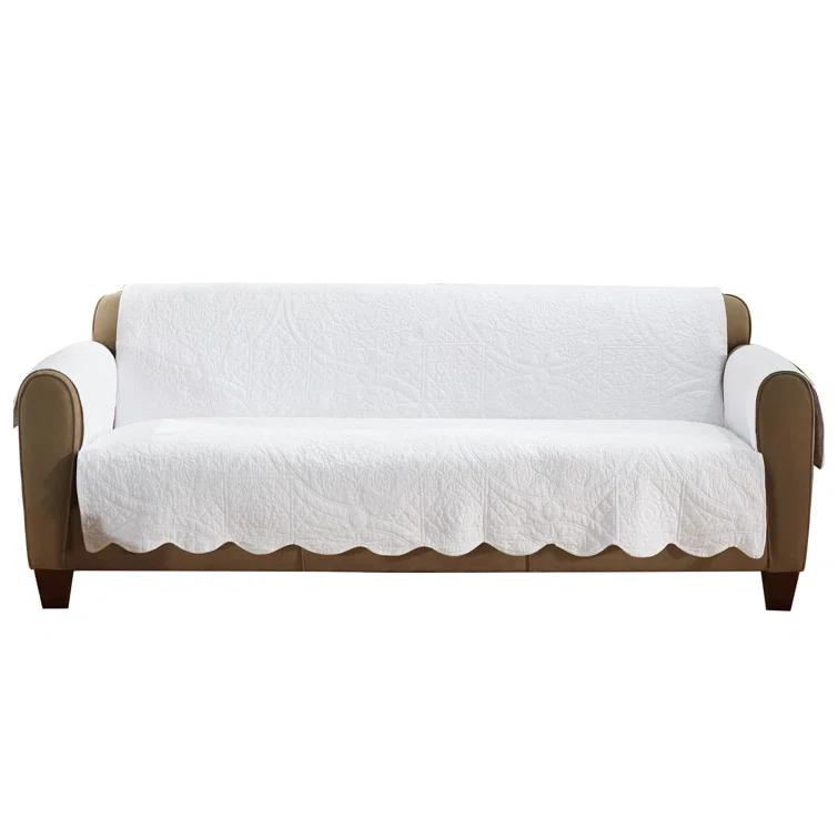 Sure Fit Heirloom Quilt Furniture Cover Cotton Box Cushion Sofa Slipcover