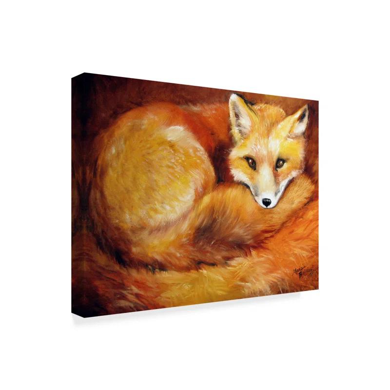 Trademark Fine Art Marcia Baldwin " Red Fox Den " by Marcia Baldwin