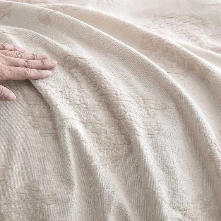 Vera Wang Vera Wang Roses Beige Cotton Duvet Cover Set