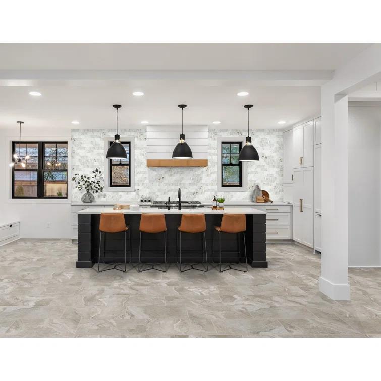 Daltile Simply Stick Mosaix 4'' W x 2'' L Natural Stone Peel and Stick Mosaic Tile