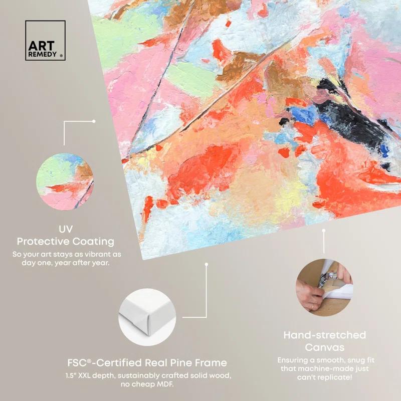 Art Remedy Colorful Fog Boho Abstract Wall Art by Art Remedy