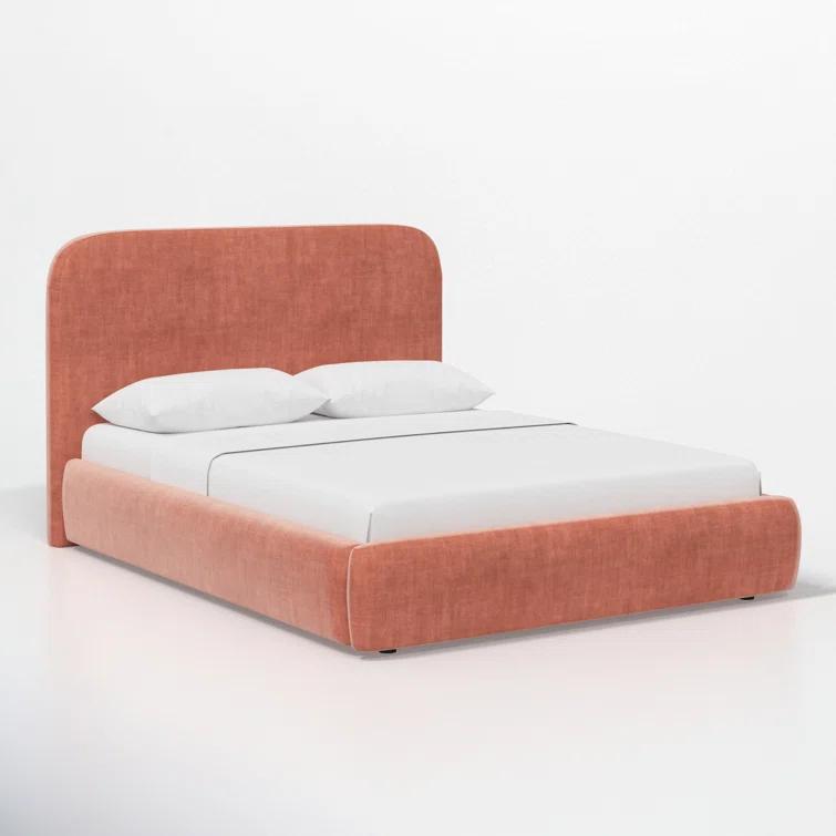 Zien Bed - Blue Velvet / Queen