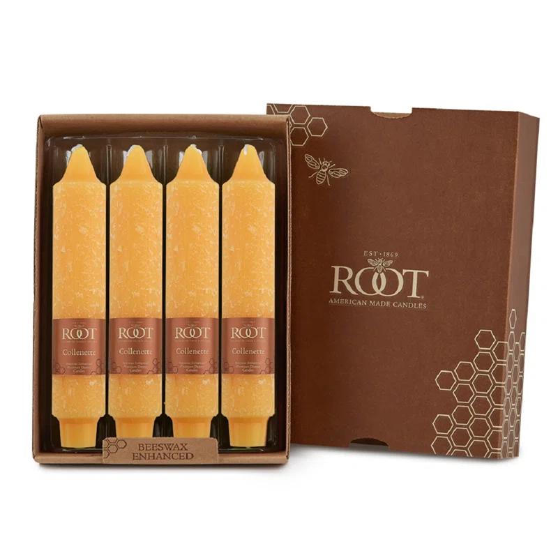 Root Candles Timberline Collenette Dinner Candle Taper (Set of 4)