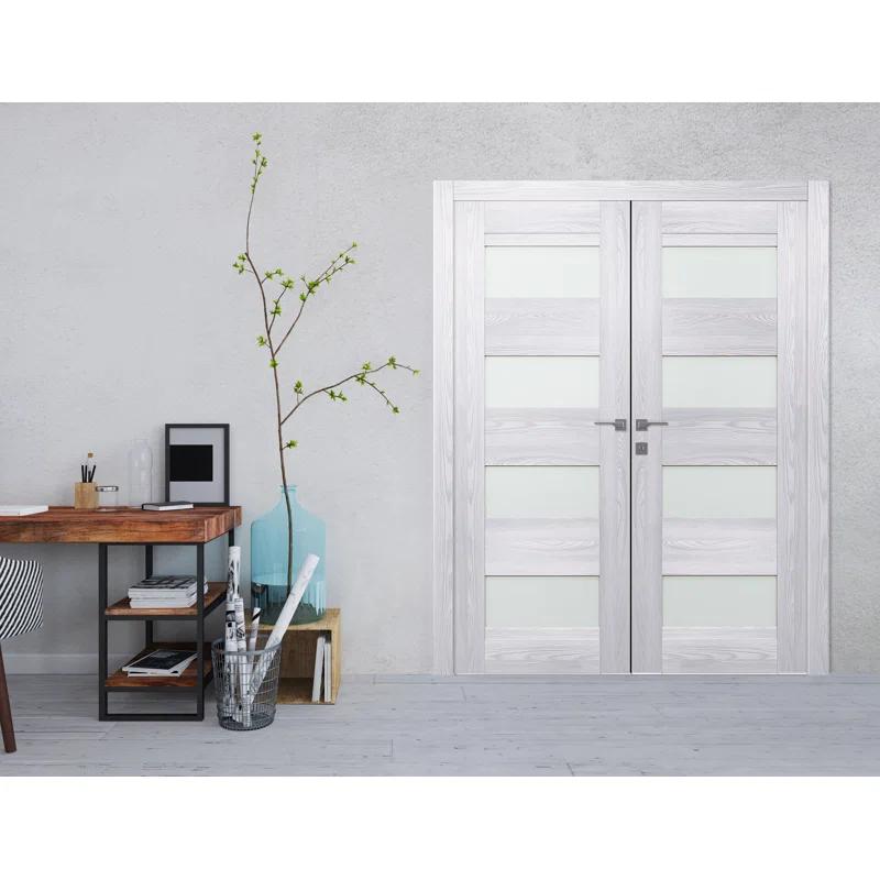 Belldinni Avon Solid + Manufactured Wood without Installation Hardware Kit Prehung Door