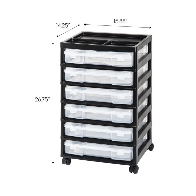 IRIS USA, Inc. Drawer Plastic Storage Chest with Casters