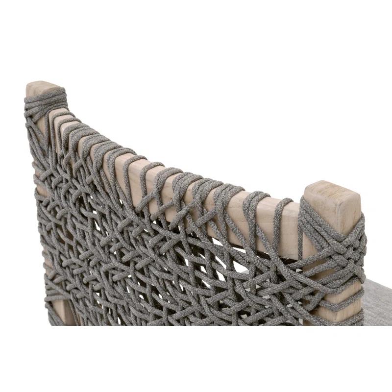 Costa Teak Outdoor 28'' Bar Stool with Cushion