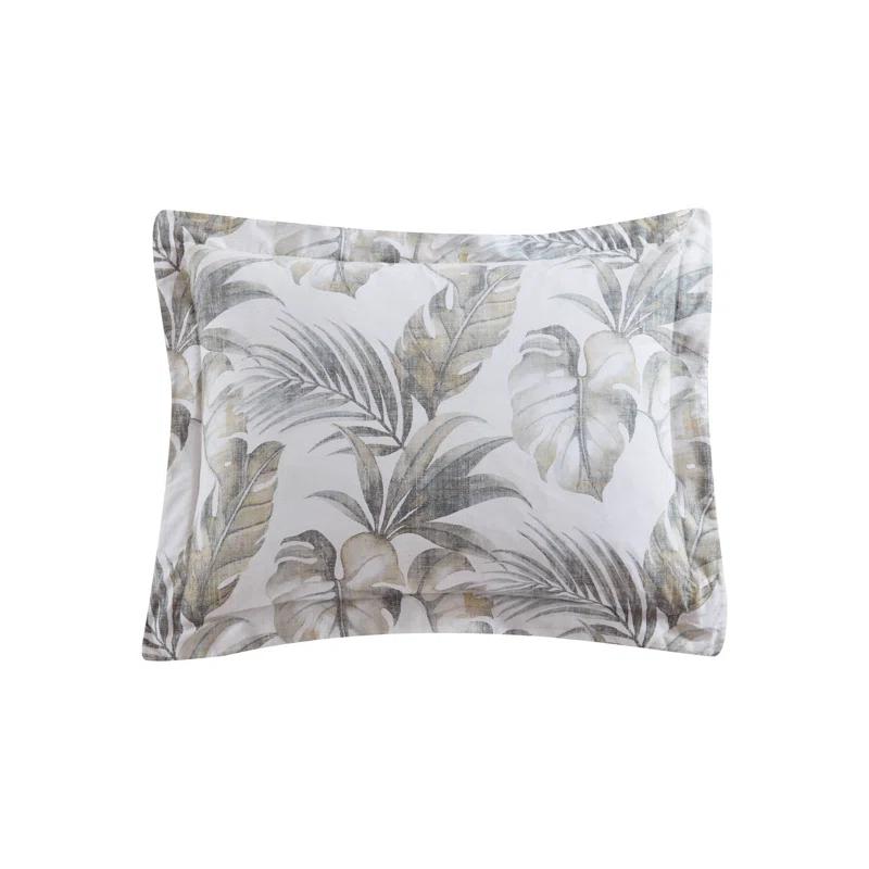 Tommy Bahama Home Tommy Bahama Waimea Bay Green Cotton Reversible Comforter Set