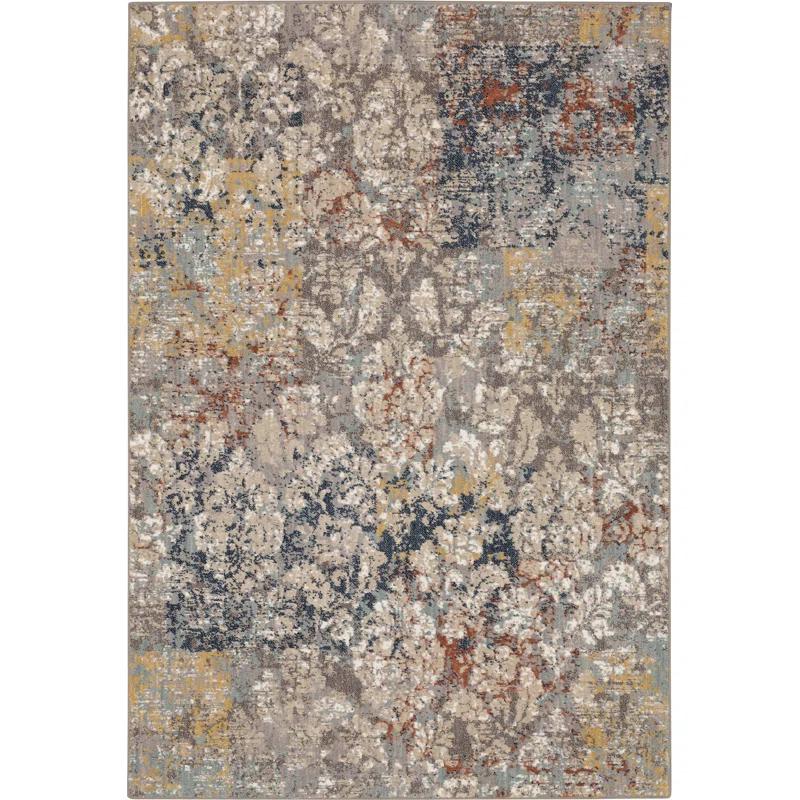 Karastan La Brea Gray/Blue Modern Ornamental Area Rug