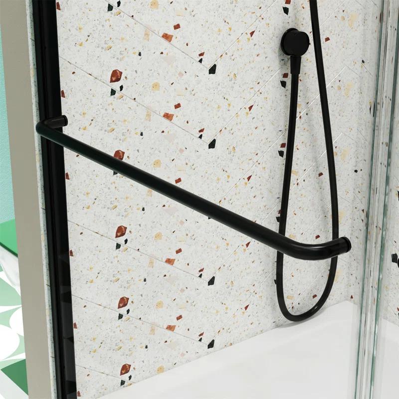 Bathtub Bypass Shower Door, Sliding Door, With 1/4" Tempered Glass