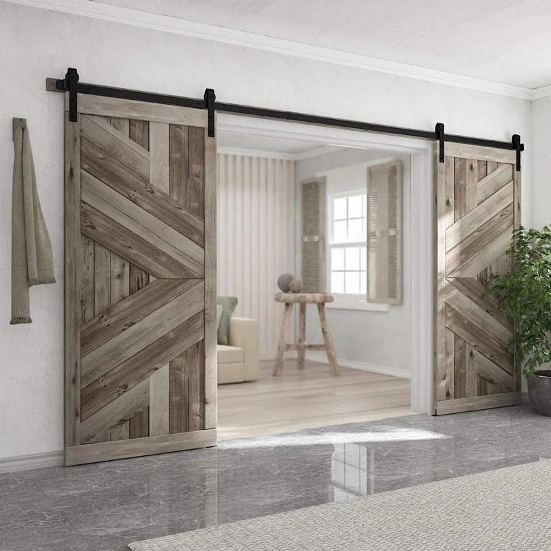 Lazio Sliding Standard Double Barn Door Hardware Kit