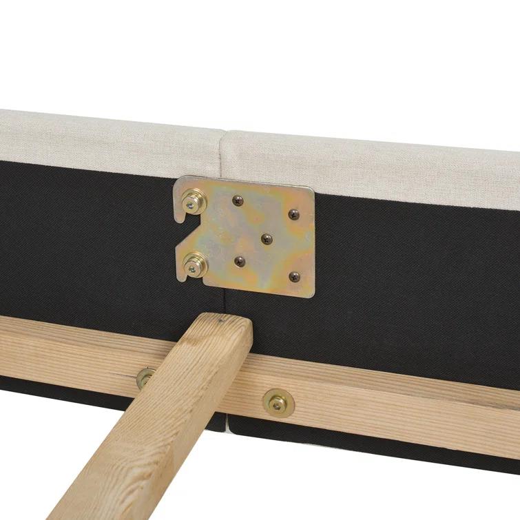 Coleman Upholstered Wingback Bed