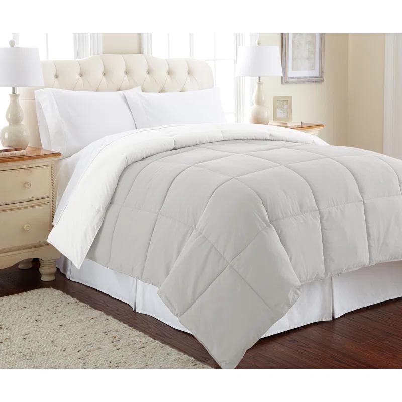 Modern Threads Modern Threads Sanctuary by PCT Down Alternative Microfiber Quilted Reversible Comforter & Duvet Insert - Soft, Comfortable Alternative to Goose Down - Bedding for All Seasons